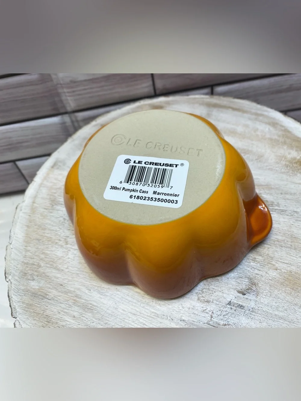 Le Creuset ❤️Mini Pumpkin Cocotte 300ml Marronnier NIB**